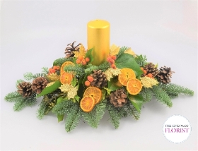 Burnished Gold Table Centre