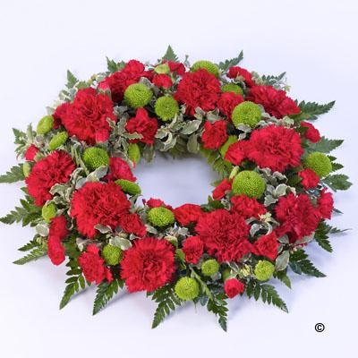 Mixed Red and Green Wreath