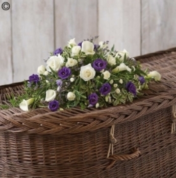 Petite Casket Spray in Blue