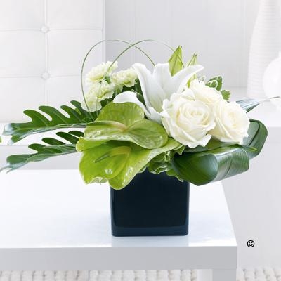 Anthurium, Lily and Rose Arrangement *