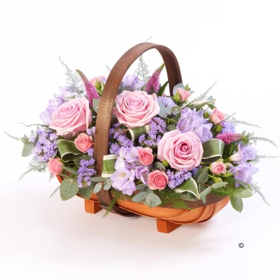 Mixed Basket   Pink and Lilac**
