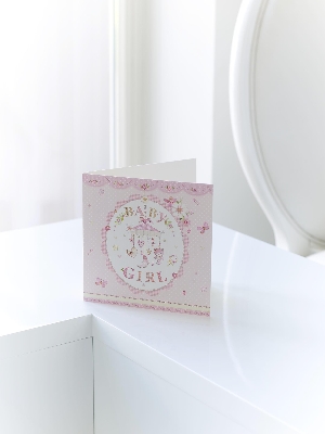 Baby Girl Greetings Card**