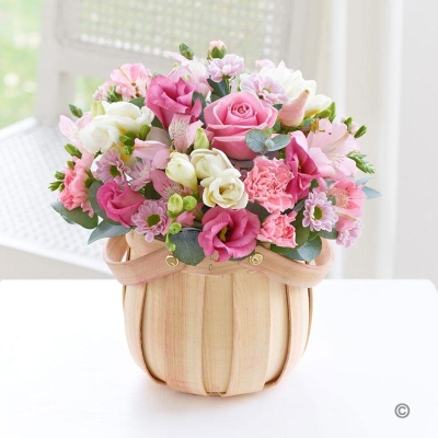 Pretty Pink Petite Basket