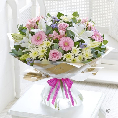 Happy Birthday Country Garden Hand-tied