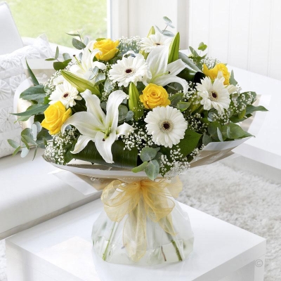 Lemon and White Sympathy Handtied