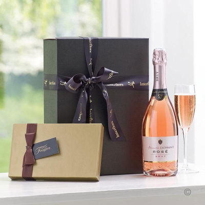 Sparkling Rose and Chocolates Gift Set