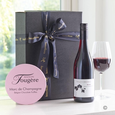 Red Wine and Champagne Truffles Gift Set