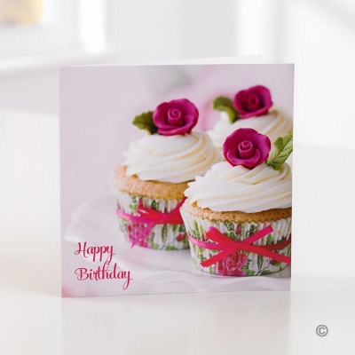 Happy Birthday Cupcake Greeting