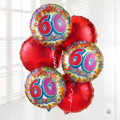 60th Birthday Balloon Bouquet