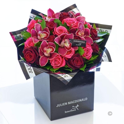 Julien Macdonald Glamorous Orchid and Rose Hand tied
