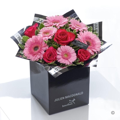 Julien Macdonald Summer Glittering Rose and Gerbera Hand tied 2016