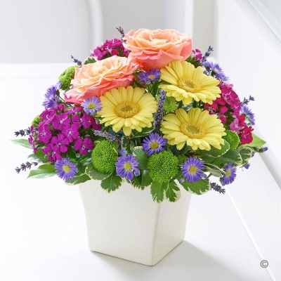 Summer Bright Arrangement with Rose Wine 2016