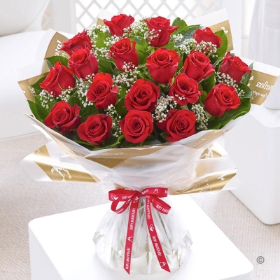 Happy Anniversary Heavenly Red Rose Hand-tied