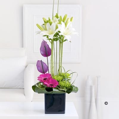 Lily and Anthurium Arrangement