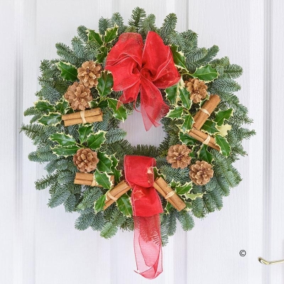 Festive Foliage Door Wreath