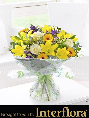 Spring Sunshine Hand tied with Chocolates