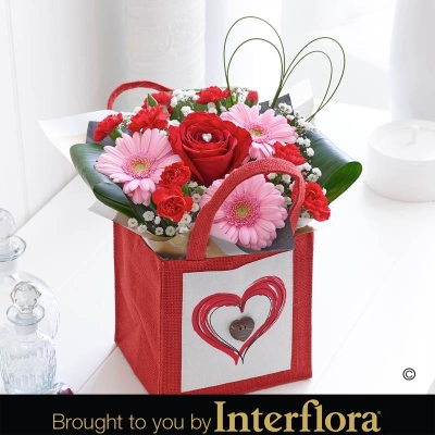 Valentines Gift Bag with Chocolates