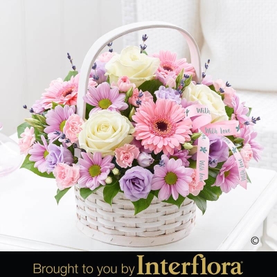 Mothers Day Basket with 180g Belgian Chocolates