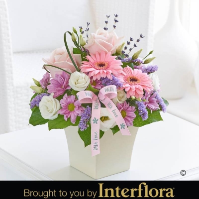 Mothers Day Scented Elegance Arrangement with 180g Belgian Chocolates