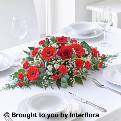 Red Rose & Germini Centrepiece