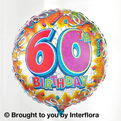 60th Helium Balloon