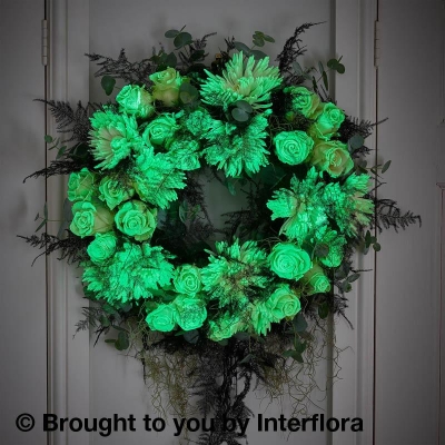 Ghostly Glow in the Dark Wreath