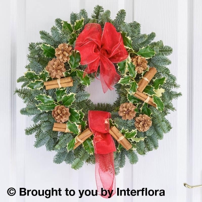 Festive Foliage Door Wreath