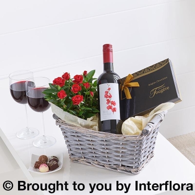 Luxury Red Wine Gift Basket