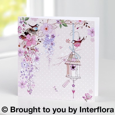 Pretty Flowers Blank Greeting Card