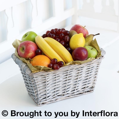 Fruit Basket with Belgian Chocolates