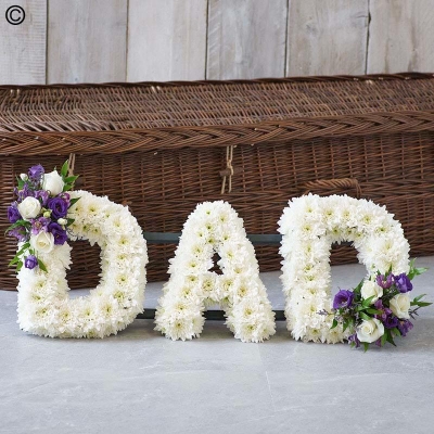 White Letters MUM NAN DAD