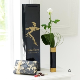 Single White Rose Gift Set**