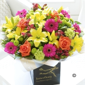 Extra Large Vibrant Hand tied with Happy Birthday Balloon**