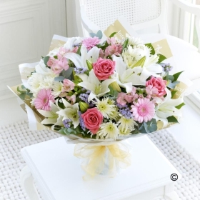 Extra Large Country Garden Hand tied with Sparkling Rose**