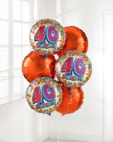 40th Birthday Balloon Bouquet**