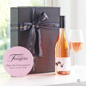 Rose Wine and Champagne Truffles Gift Set