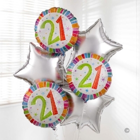 21st Birthday Balloon Bouquet