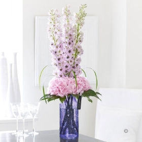 Luxury Hydrangea and Delphinium Vase.