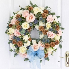 Seasonal Sophistication Rose Door Wreath