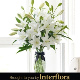 Valentines Luxury Oriental Lily Vase