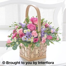 Scented Pink & Lilac Basket
