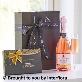 Sparkling Rose & Chocolates Gift Set