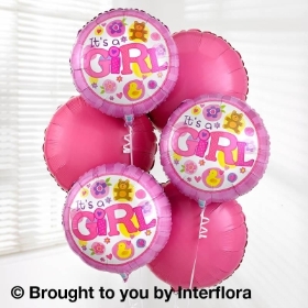 Baby Girl Balloon Bouquet Pack