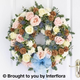 Seasonal Sophistication Rose Door Wreath