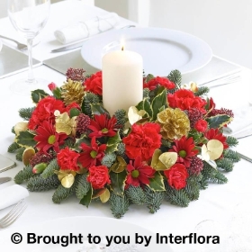 Joyeux Noel Candle Arrangement