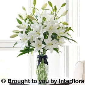 Valentine's Luxury Oriental Lily Vase