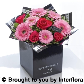 Julien Macdonald Mothers Day Glittering Gerbera & Rose Hand tie