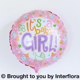 Baby Girl Helium Balloon