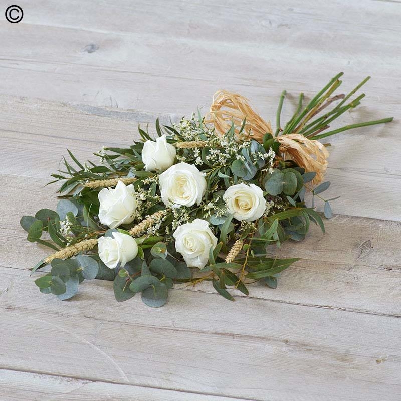 Simple Rose Sheaf in White