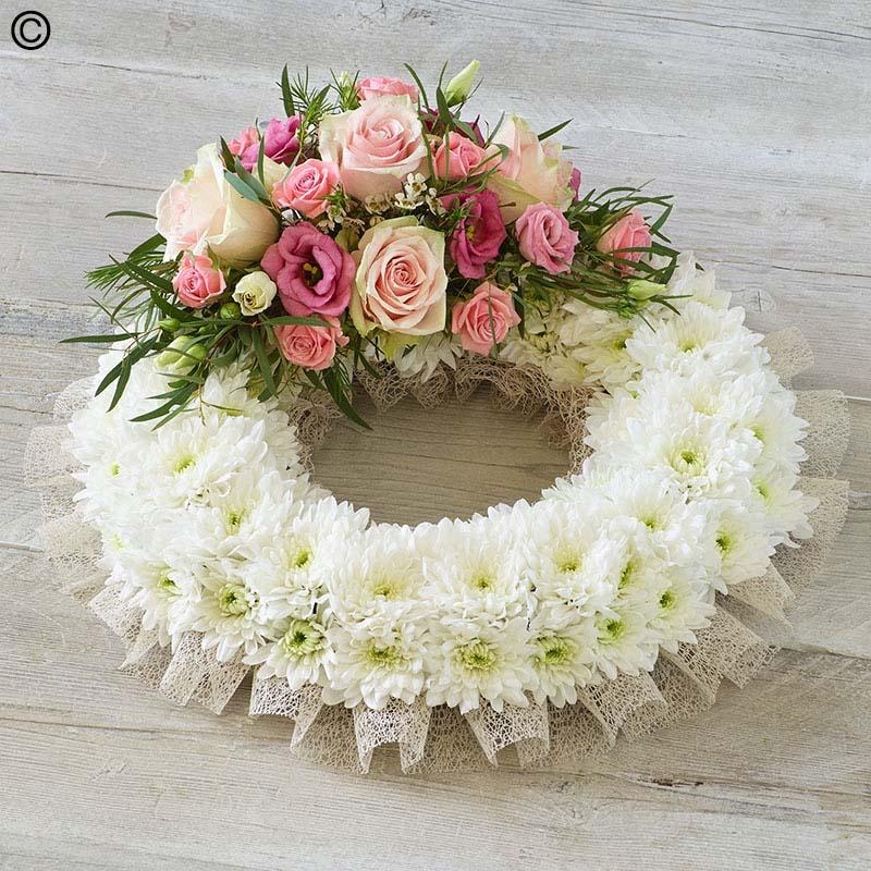 Traditional Wreath  in Pink